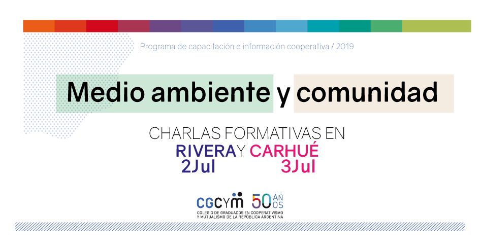 Medio ambiente y Comunidad: charlas de capacitación en Rivera y Carhué