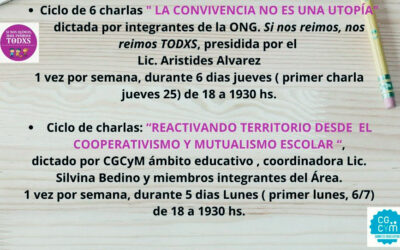 CGCyM Ámbito Educativo participará de un ciclo de charlas sobre educación y neurociencias