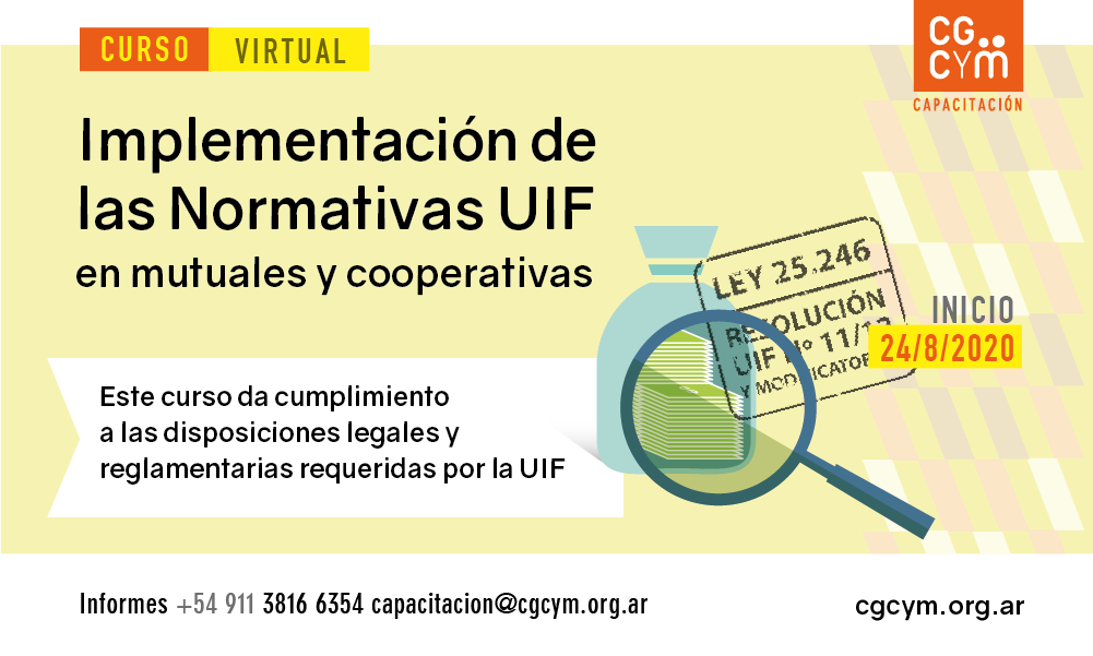 Curso Normativas UIF para Cooperativas y Mutuales